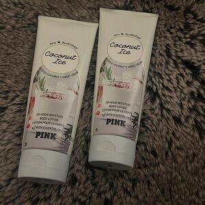 2X NEW Victoria's Secret Pink Coconut Ice Lotion